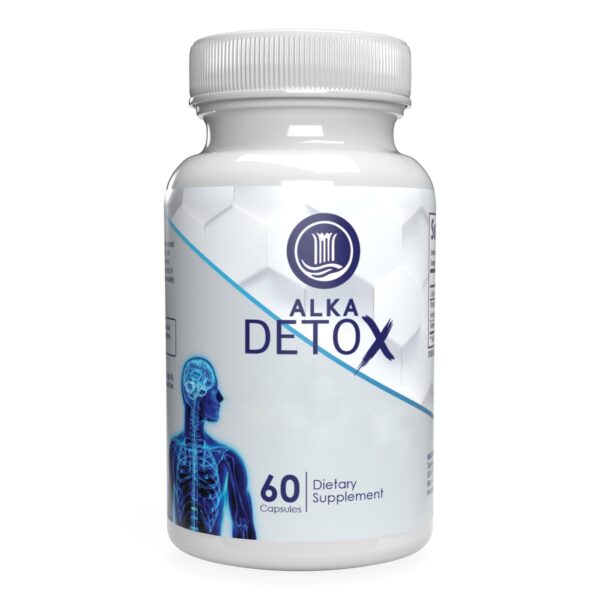 AlkaDetox tabletas detox colon 60 cápsulas fibra clorella