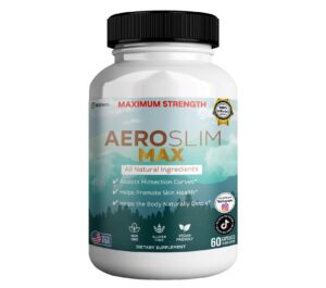 Frasco de Aeroslim Max con etiqueta