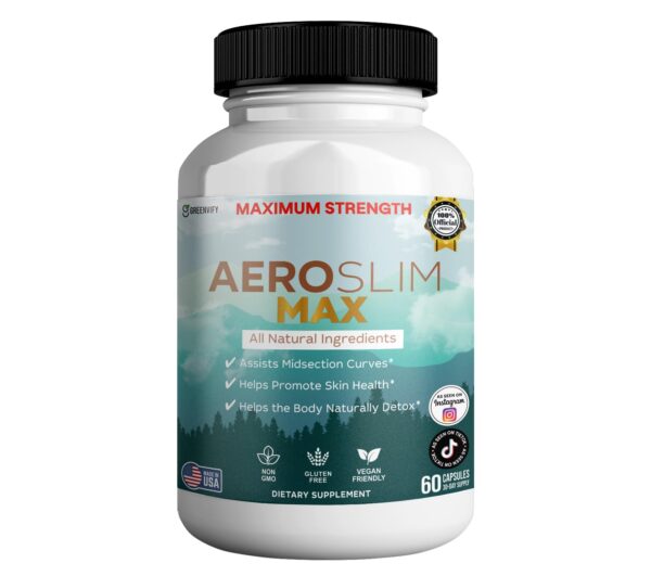 Frasco de Aeroslim Max con etiqueta