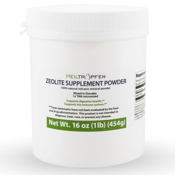 Polvo natural zeolita heiltropfen clinoptilolita activada