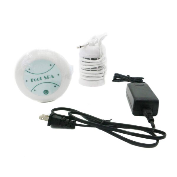 Detalle de máquina detox pies pantalla y controles