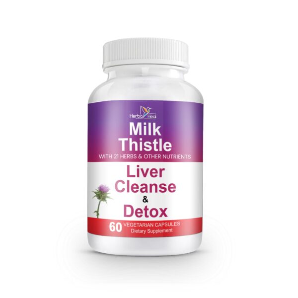 Cápsulas detox cardo mariano 1000mg con extracto concentrado