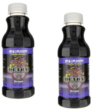 Champ Flush Out bebida detox sabor uva envase