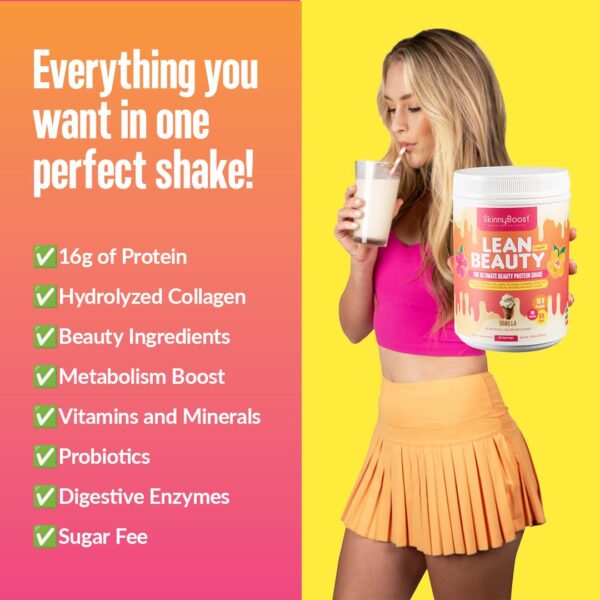 Envase SkinnyBoost 28 día Té Detox y Lean Beauty Shake