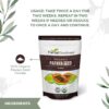 Semillas de papaya en polvo orgánico natural para salud intestinal y digestiva