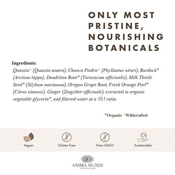 Tónico desintoxicante para salud digestiva y hepática