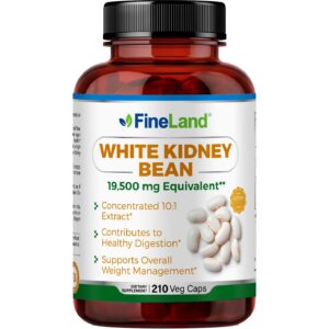 FineLand extracto frijol blanco 10X 19500 mg 210 cápsulas veganas