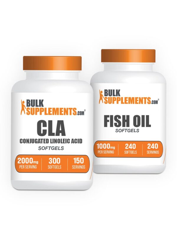 Combo BulkSupplements CLA y aceite de pescado softgels