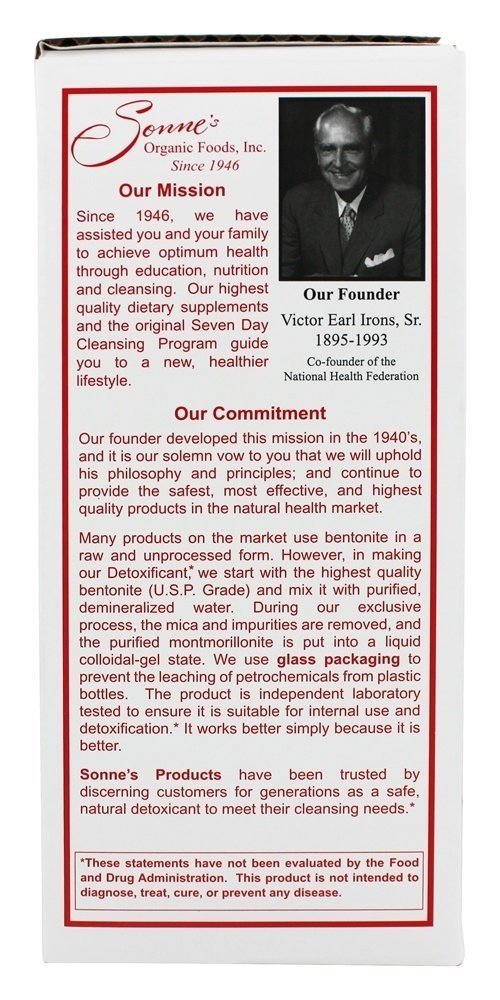 Arcilla bentonita sonne's para limpieza natural