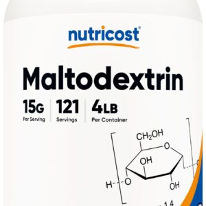 Nutricost Maltodextrin polvo envase blanco