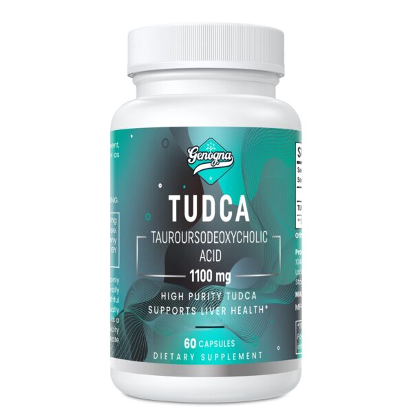 Caja de Genogna Tudca 1100mg para soporte hepático
