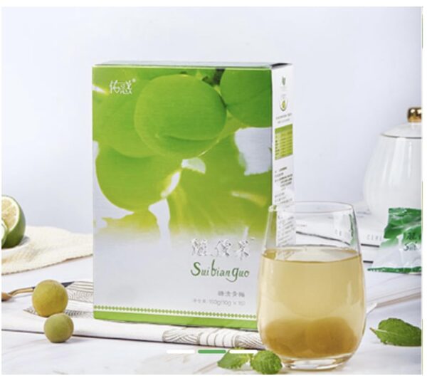 Ciruelas verdes fermentadas sin conservantes aptas para veganos