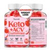 Facime Keto ACV gomitas rojo suplemento vinagre manzana 60 unidades