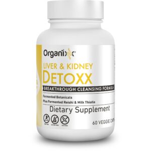 Organixx suplemento detox riñón hígado 60 cápsulas Organixx suplemento detox riñón hígado 60 cápsulas