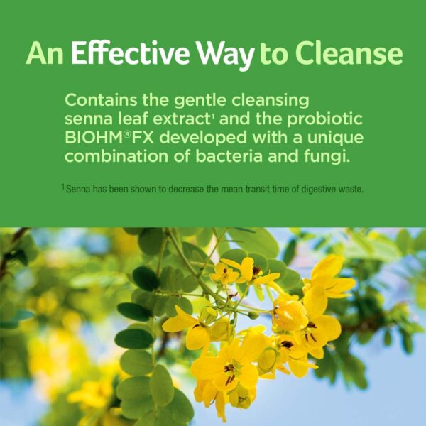 Probióticos y extracto de hoja de sen para limpieza corporal Purely Inspired