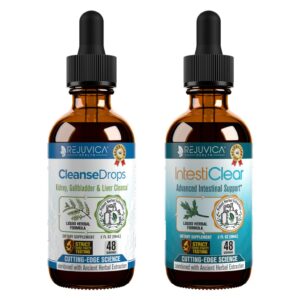 Rejuvica Health Cleanse Drops suplemento líquido para riñones y vesícula biliar