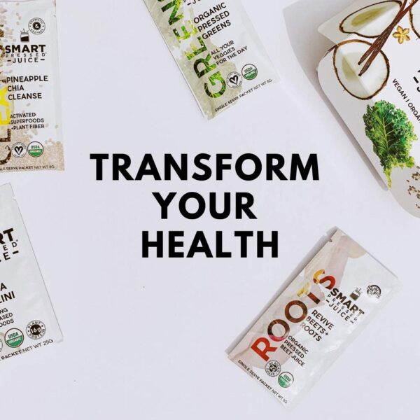 Vista lateral botella Smart Pressed Juice orgánica