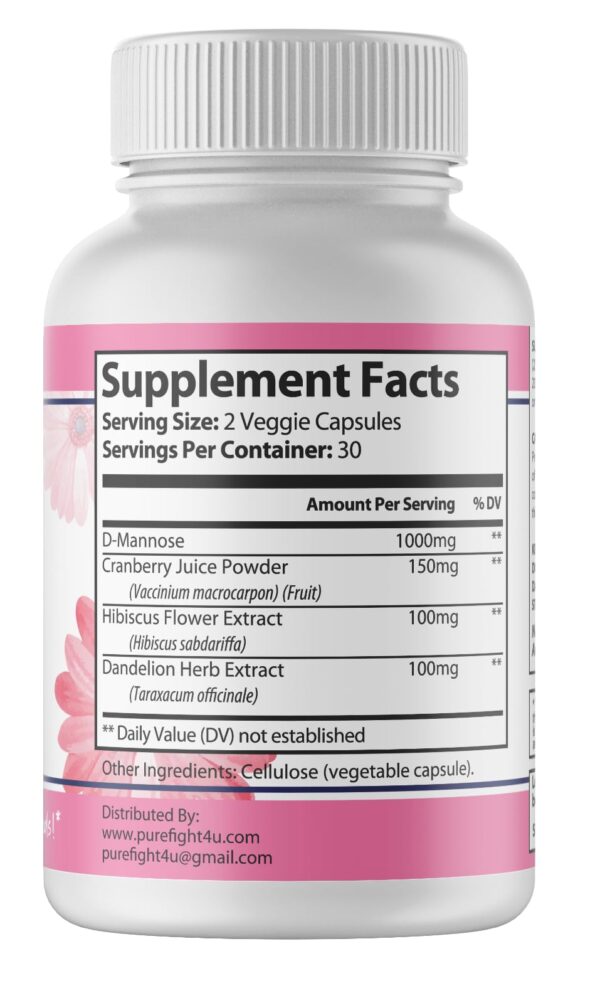 Detalle etiqueta PureFight4U Candilex fórmula detox para mujer