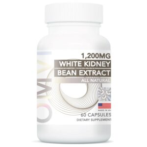 Suplemento renal Omvi extracto frijol blanco 1200mg 60 cápsulas