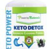 Suplemento Power By Naturals Keto Detox 60 cápsulas paquete frontal
