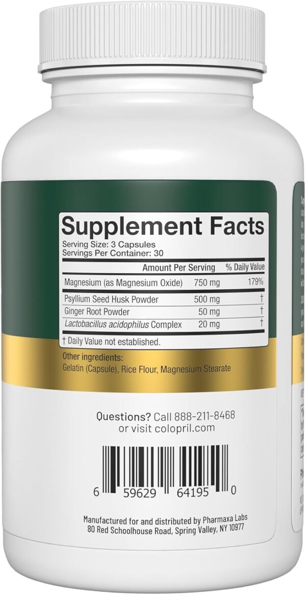 Suplemento Colopril limpieza digestiva 90 cápsulas