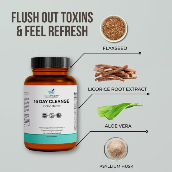 Frasco Herb Vitality limpieza colon con probióticos