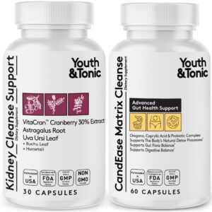 Youth & Tonic CandEase pills y kit detox renal 2 paquetes