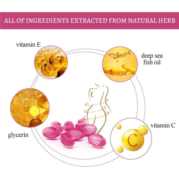 Cápsulas detox vaginal Weabet con extractos naturales de plantas