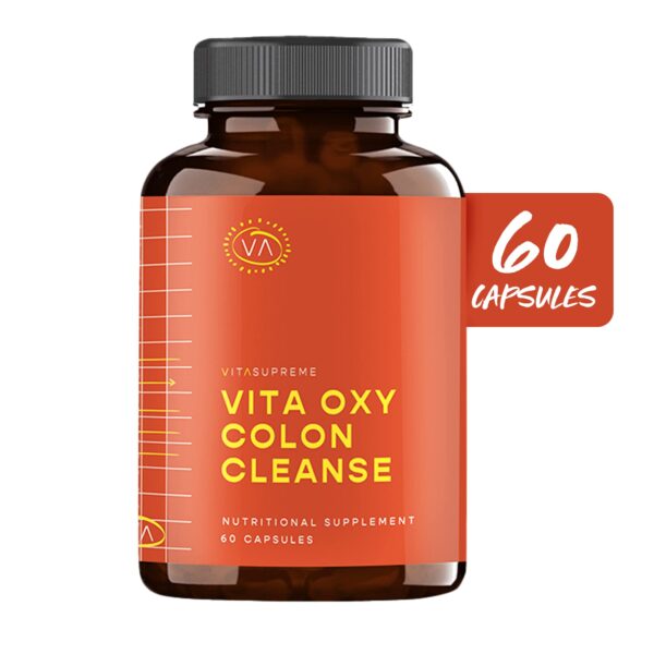 Presentación VITASUPREME cápsulas vegetarianas para limpieza colon