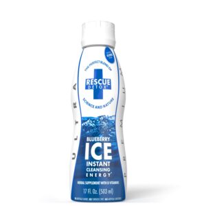Rescue Detox ICE bebida sabor arándano limpieza rápida 17oz