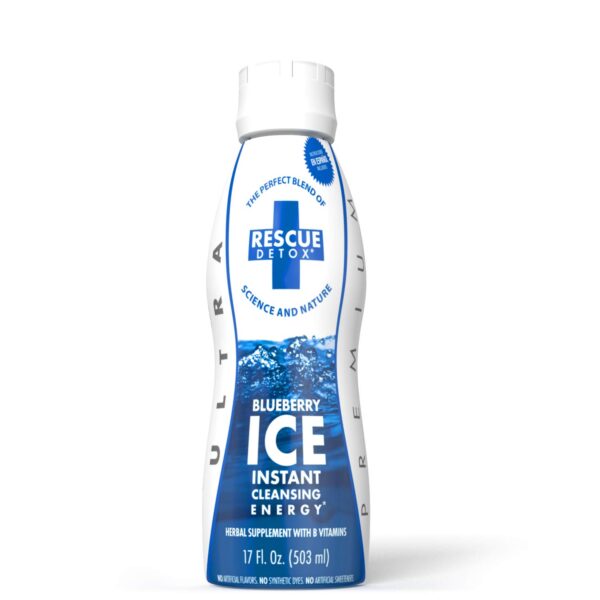 Rescue Detox ICE bebida sabor arándano limpieza rápida 17oz