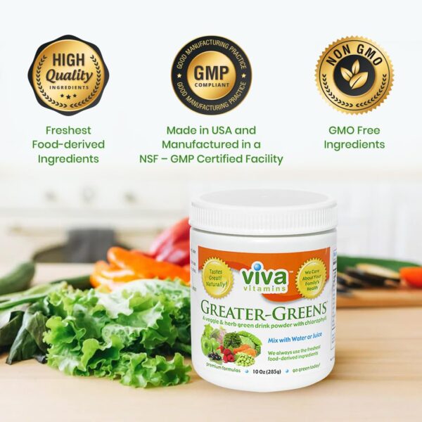Greater Greens detox suplemento mezcla antioxidantes para energía