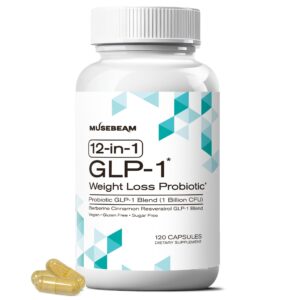 Musebeam GLP-1 Probiotic Weight Loss Supplement en envase