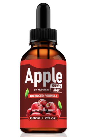 Apple Drops Max botella de gotas líquidas de manzana