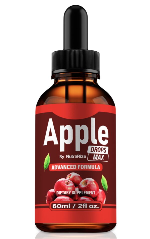 Apple Drops Max botella de gotas líquidas de manzana