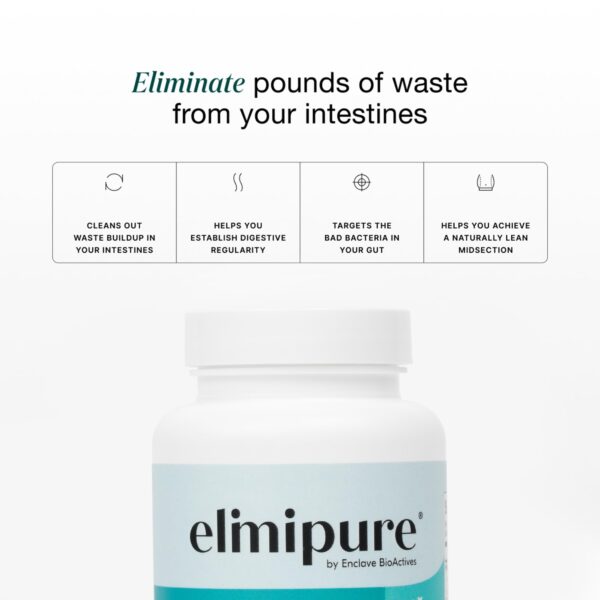 Cápsulas naturales Elimipure para limpieza del colon 90 unidades