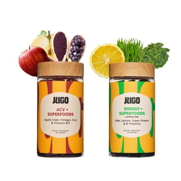 Gomitas con vinagre de sidra de manzana y vitamina B12 JUGO ACV Energy