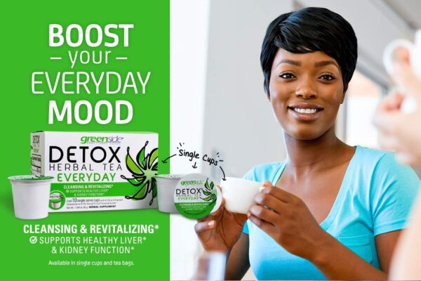 Caja 10 tazas té detox greenside limpieza diaria