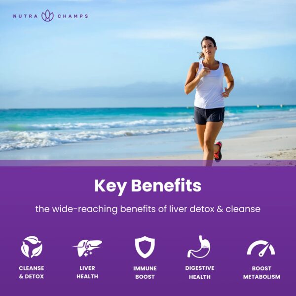 NutraChamps cápsulas detox y vitaminas en un solo paquete