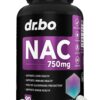 Dr Bo suplemento NAC 750mg cápsulas para detox hígado y pulmones