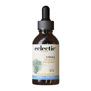 Botella de extracto de usnea Eclectic Herb 30 ml para detox inmunológico