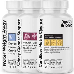 Paquete Water Weight Away y Limpieza Renal CandEase Matrix detox corporal