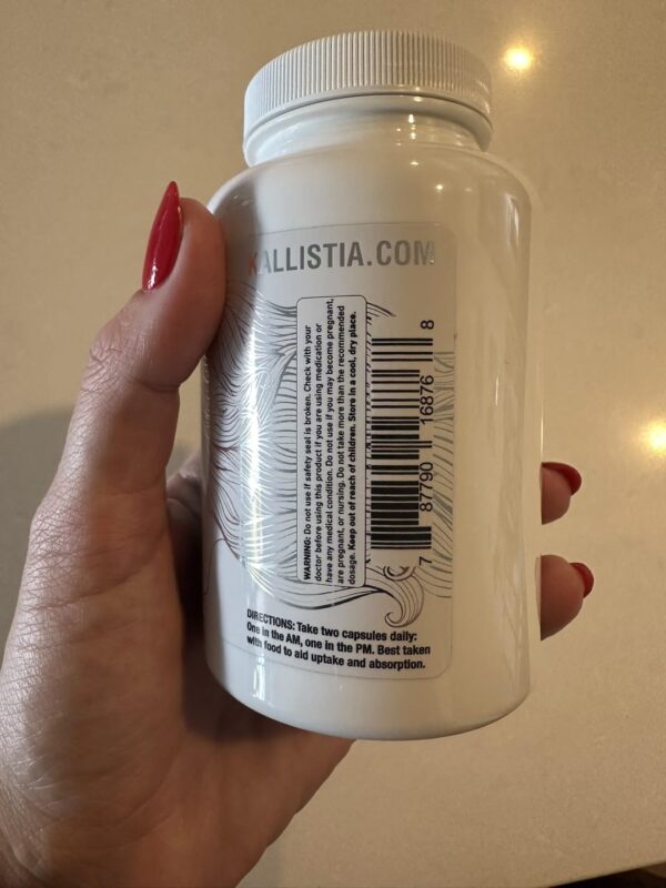 Dosis diaria recomendada cápsulas Kallistia para pigmentación