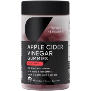 Gomitas veganas vinagre sidra de manzana orgánicas frasco