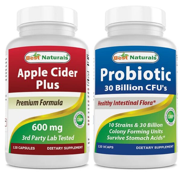 Best Naturals Vinagre de Sidra de Manzana 500mg botella frontal