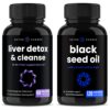 Pack combo NutraChamps detox hígado aceite semilla negra