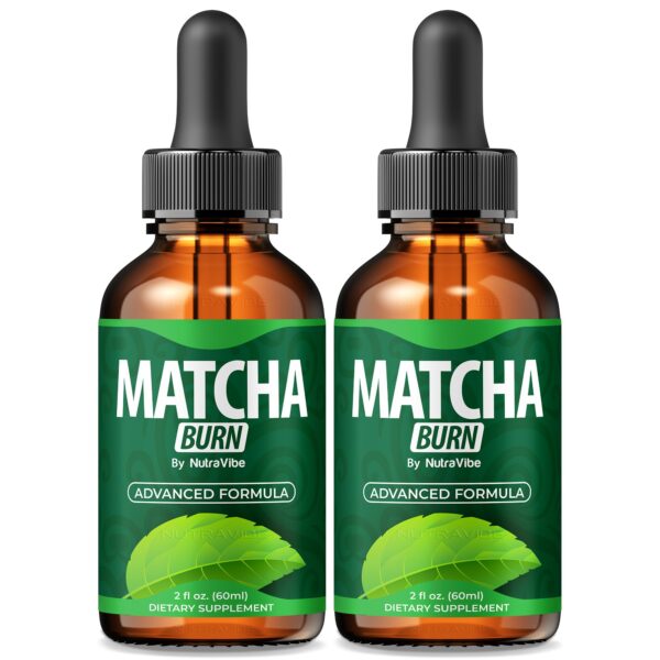 Frasco de Matcha Burn Drops frente