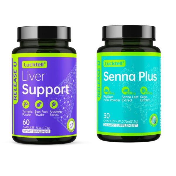 Pack LuckTell Soporte Hepático y Senna Plus múltiple productos