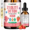 Detox de zeolite para niños y adultos en sabor fresa.