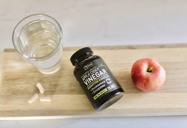 Vinagre sidra manzana cápsulas para limpieza y sistema inmunológico